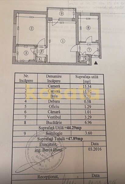 Pajura  oportunitate apartament 2 camere  metrou  liniste
